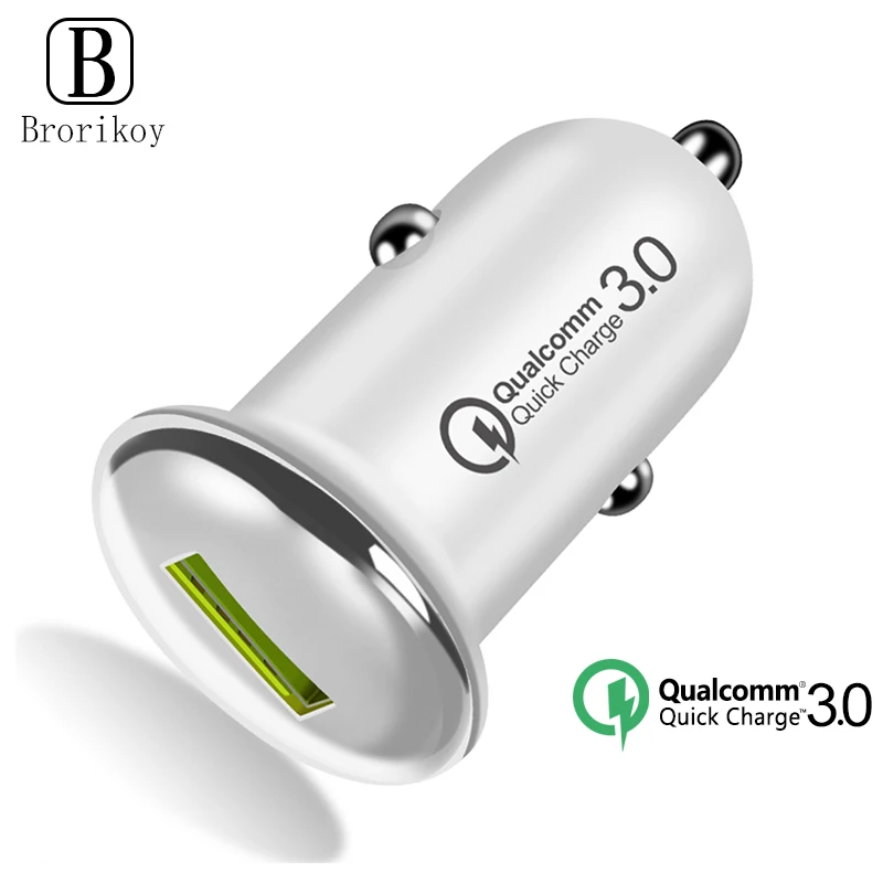 Автомобильное зарядное устройство QC3.0 быстрая зарядка USB мобильный телефон