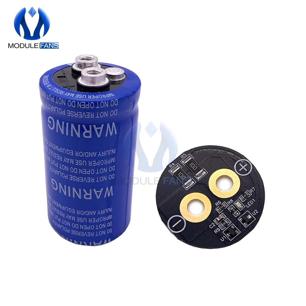 Сверх яркий конденсатор 2,7 V 360F 35*67mm низкий ESR с защитой баланса доска для Автомобильная стереоколонка батареи