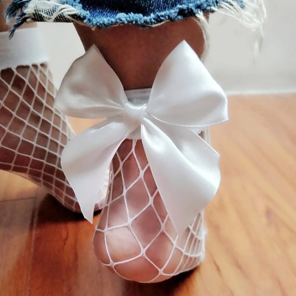 

Women Ruffle Fishnet Ankle High Socks Mesh Lace Fish Net Short Socks chaussette femme calcetines mujer divertido Wd3