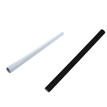 

2 Roll Chalkboard Blackboard Stickers Removable Draw Erasable Blackboard Learning Multifunction Office 45x100Cm, White & Black