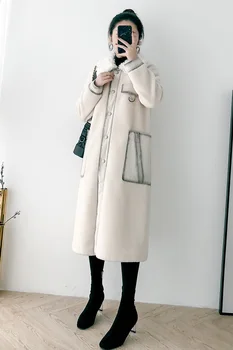 

Real Fur Coat Women Winter Coat Women Clothes 2020 New Parka Real Fur Jacket Sheep Shearing 100% Wool Jacket BGS80950 YY2331