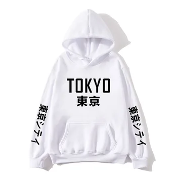 

Fashion Japanese Streetwear Tokyo Bay Printed hoodie Sweatshirt Japan Style Hip Hop Streetwear Pullover Men Casual Tracksuit