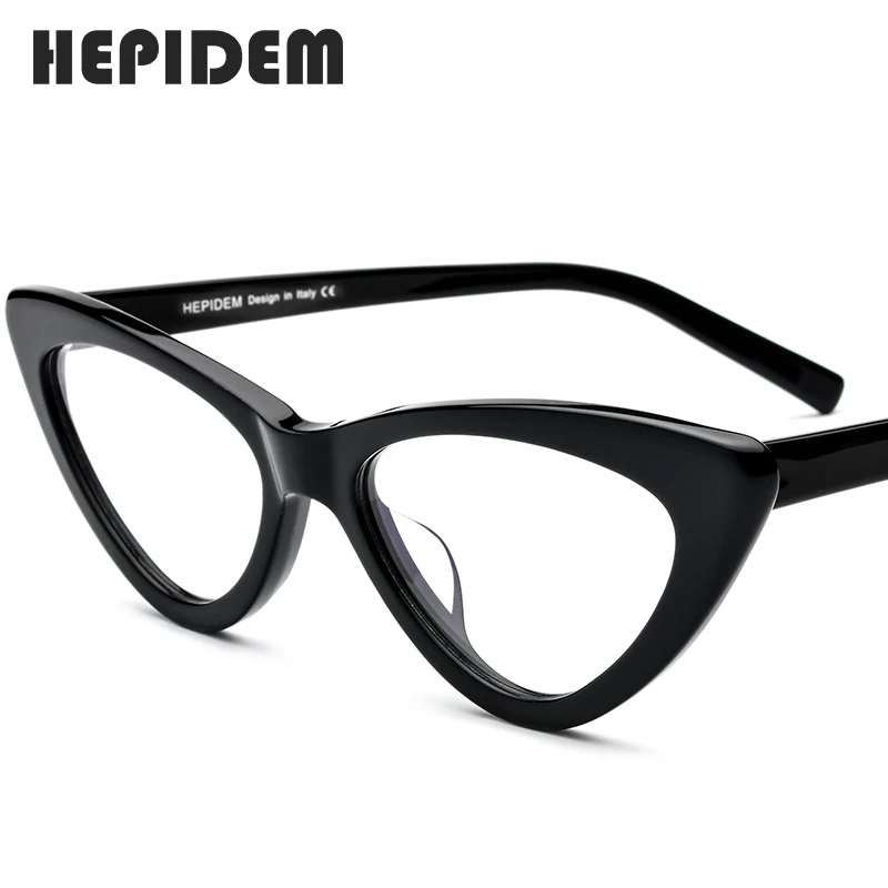 

Acetate Optical Eyeglasses Frame Women Brand Designer Cat Eye Prescription Glasses New Ladies Cateye Spectacle Eyewear 9104