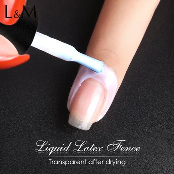 

6pcs/set ibdgel soak off Liquid latex Fence gel Beginner's gel polish printing finger edge tearing auxiliary softening care Nail