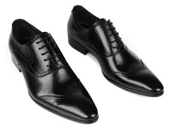 

Men's Shoes Leather Shoes Men's Lace-up Genuine Product Cowhide Work Men Chaussure Homme