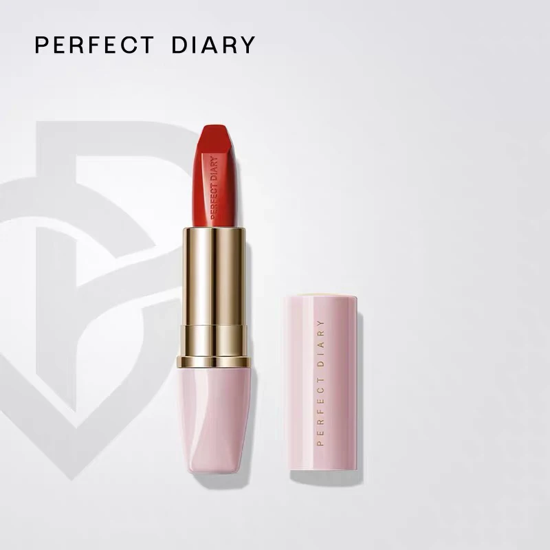 

Perfect Diary Little Pink Diamond Satin Lipstick Silky Smooth Long-lasting and Waterproof Lip Makeup Cosmetics