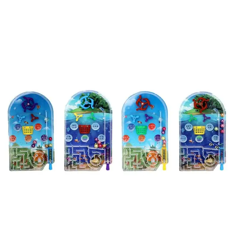 

Mini Pinball Desktop Games Machine Cartoon Children Gifts Puzzle Toy Random