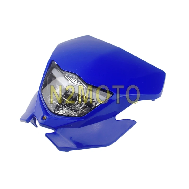 Мотоцикл H4 фара для Yamaha WR250 WR450 TTR WR эндуро супермото Байк фары для мотокросса обтекатель Универсальный налобный фонарь