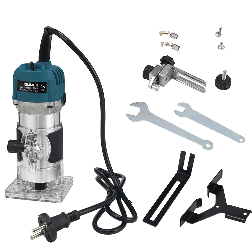 800W Electric Trimmer Hand Trimmer Router Laminate Edge Trimmer 1/4\