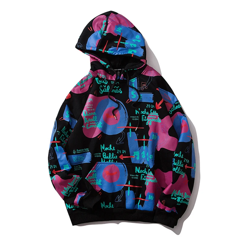 Plegie Mens Letter Print Fleece Hoodies Pullover Sweatshirt Male Loose Oversize Hip Hop Streetwear Autumn Unisex Couple Hoodies