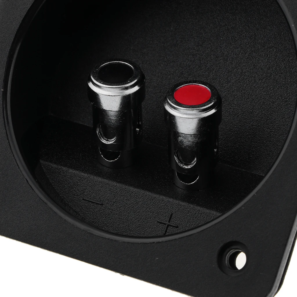 DIY 2-Way Speaker Box Terminal Binding Post Square Screw Cup Connector Subwoofer Plug 80 Press