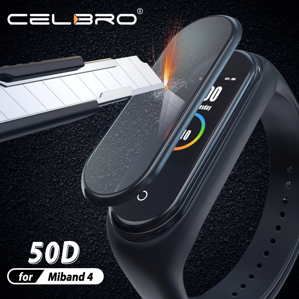 Защитная пленка на весь экран для Xiaomi Mi Band 4 Band4 мягкая гибкая часов mi band не