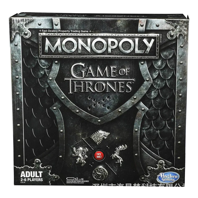 

A set of board game cards toy game of Thrones with music Jon Snow Card for Family Party The Iron Throne board role-playing games