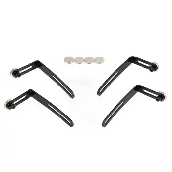 

New SCX10 90046 D90 4PCS RC Car Shell Body Mount Metal L-Bracket with Magnet for 1:10 RC Crawler Car Axial Accessories
