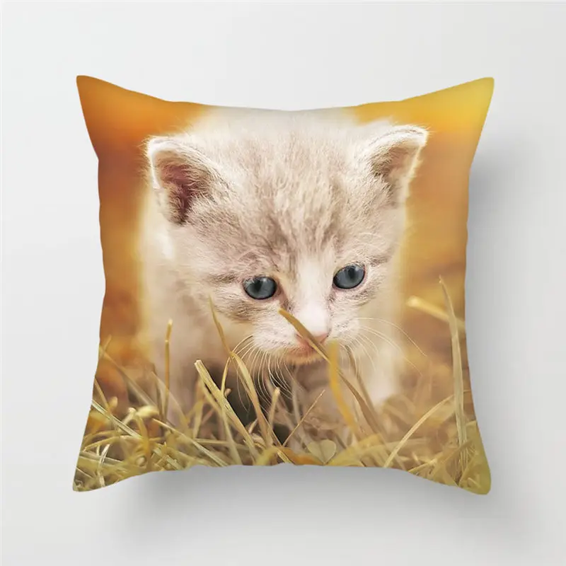Чехлы для подушек Fuwatacchi из льняной/полиэстерной персиковой кожи 45x45 см домашних