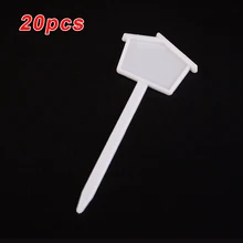 20 шт PP пластиковые бирки для растений садовые Цветочные именные ярлыки Детские маркеры 4,5*13,5 см