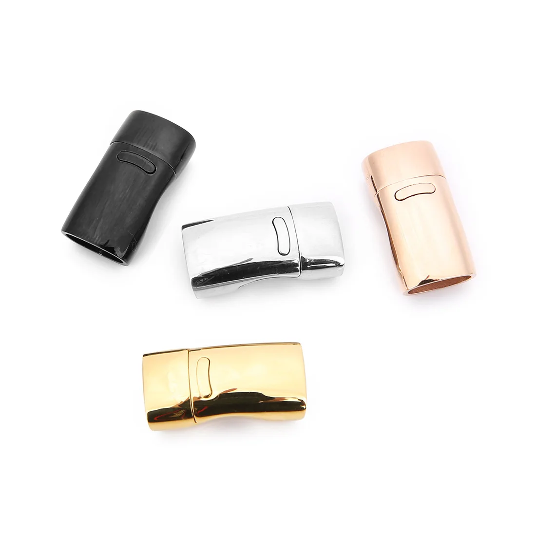10*5mm DIY Ornament Glossy Stainless Steel Magnetic Buckle Custom Bracelet Rectangular Flat Wholesale | Украшения и аксессуары