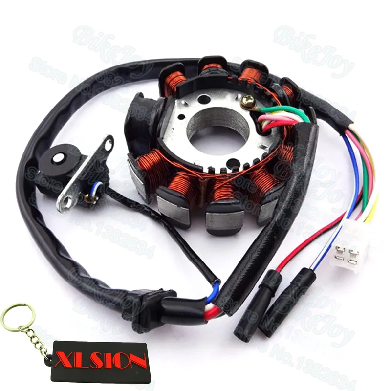 Магнитный статор зажигания катушка 11 полюсов для GY6 125cc 150cc Мопед Скутер ATV Quad Go Kart