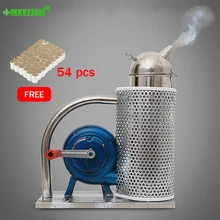 Нержавеющая сталь ручной опрыскиватель устройство для пчеловодства анти-ожогов копченая пчела машина садовые инструменты Открытый привод к пчелиному оборудованию