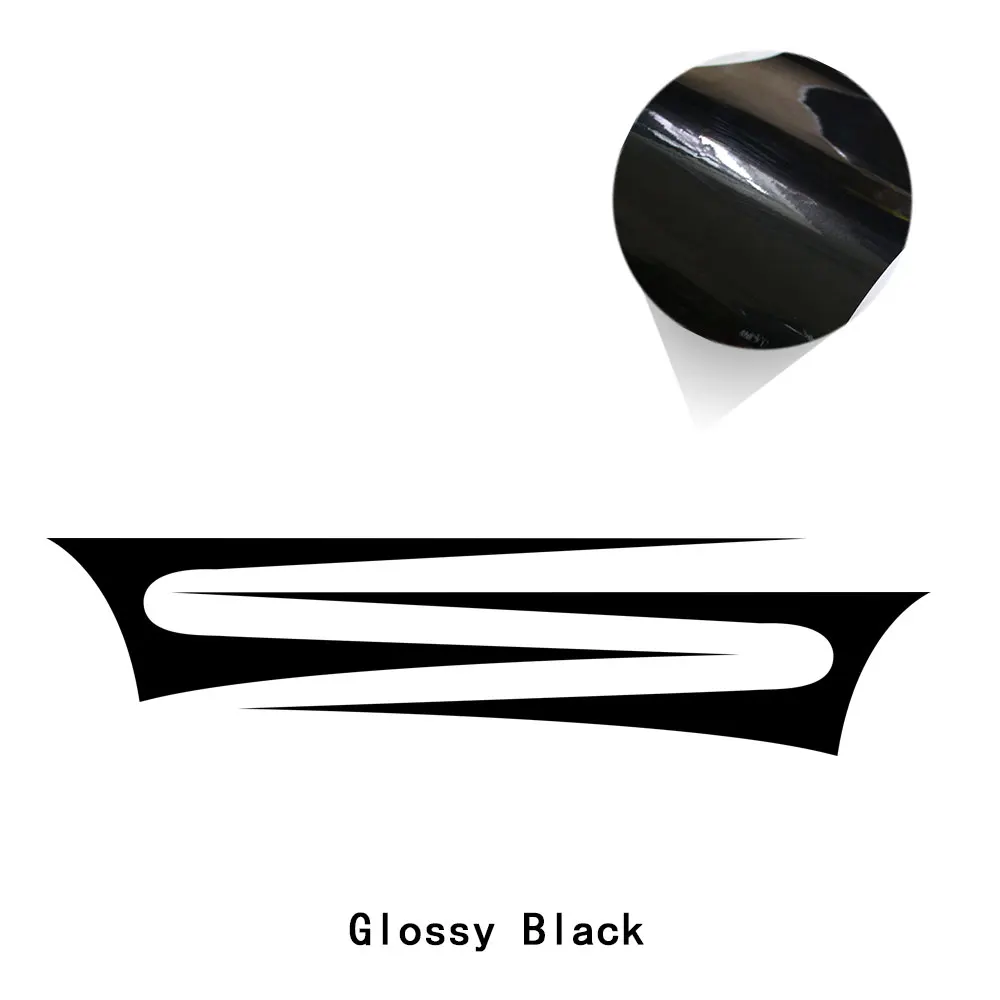 glossy black 2X автомобильный Стайлинг двери боковые полосы стикер тело графика Виниловая наклейка для MINI Cooper S R56 2006-2013 One JCW аксессуары - Название цвета: glossy black