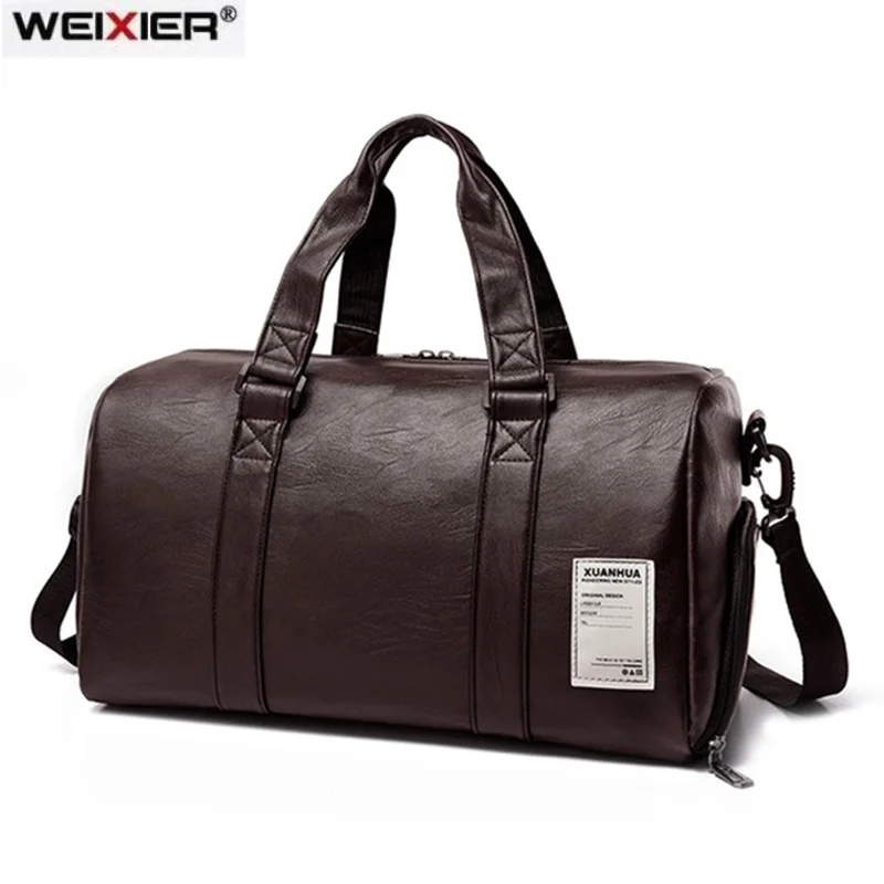 Gym Bag Leather Sports Bags Big Big Men Training Tas for Shoes