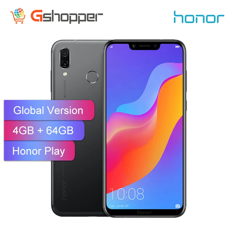 

Global Version Honor Play 4G RAM 64G ROM Smartphone 6.3 inch Kirin 970 Octa Core Mobile Phone Dual Back Camera AI Android
