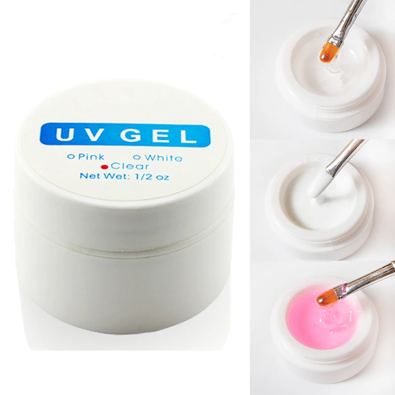 

15ML 3 Colors Builder Gel Nail Extensions Gel Polish Clear Building Gel Nail Art Tips Manicure Crystal Polygel for Nail Art