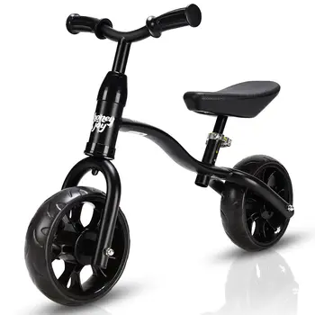 

No-Pedal Kids Balance Bike Learning Walker Pre-bicycle Adjustable Black