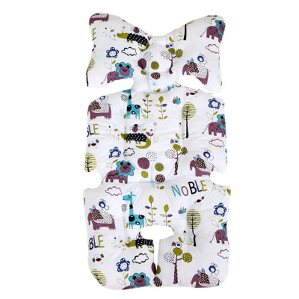 PJ0044F Soft Baby Stroller Seat Cushion Thicken Car Seat Pad Infant Child Cart Mattress Mat Kids Carriage Pram Liner Trolley Accessories - Color: PJ0044F