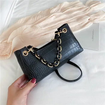 

Small bag texture handbags 2020 new fashion crocodile pattern all-match chain shoulder bag underarm bag