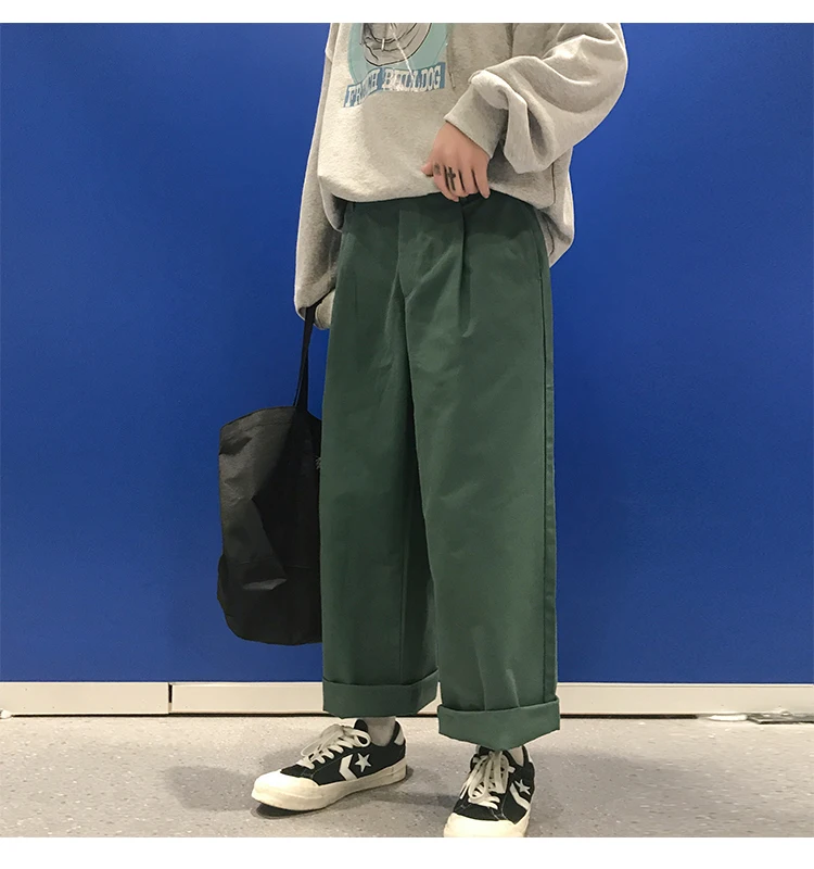 Zogaa, винтажные штаны, мужские комбинезоны,, Мужская Уличная одежда, широкие штаны-шаровары, мужские, корейский стиль, модные дизайнерские прямые брюки