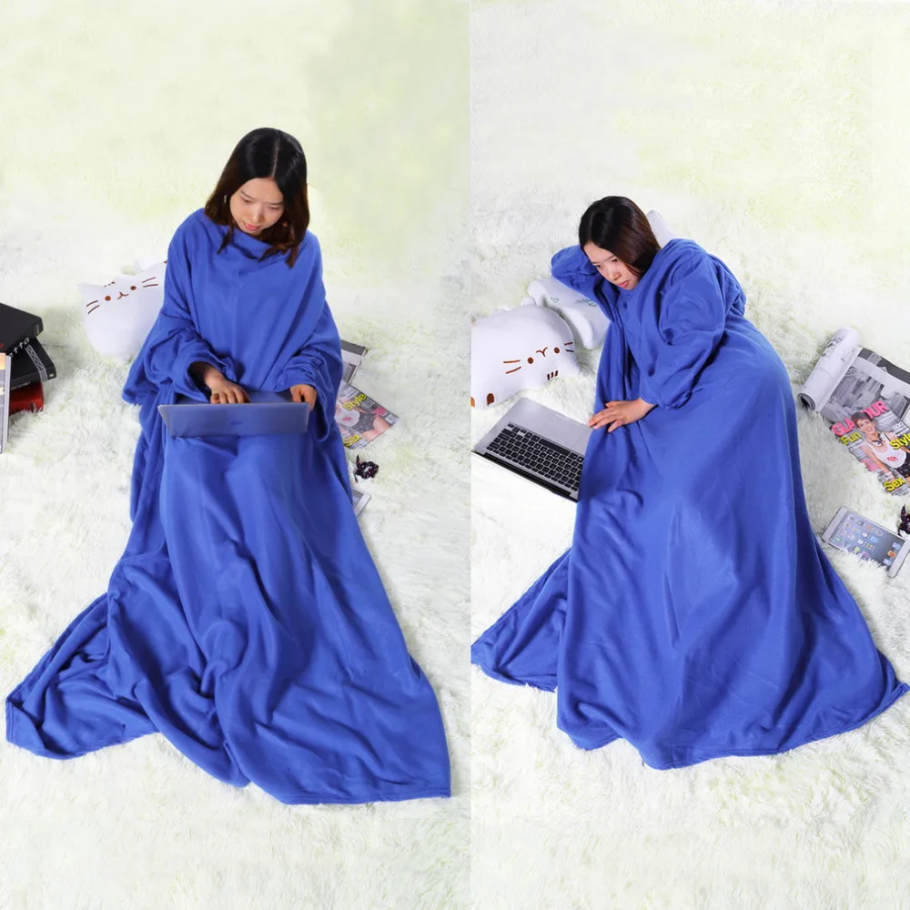 Самое модное семейное зимнее теплое шерстяное одеяло, халат, шаль с рукавами, одеяло с капюшоном, одеяла для кровати