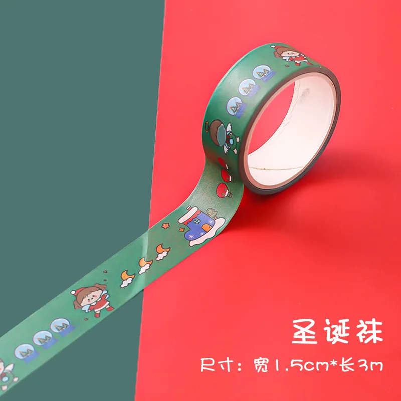 merry christmas masking tape Practical Christmas Washi Tapes Thin Washi  Tape for