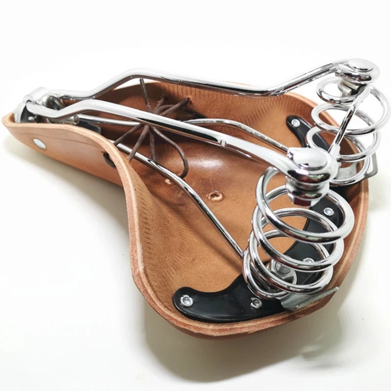 Cow Leather Saddle Bicycle Seat Cushion For Road Bike MTB