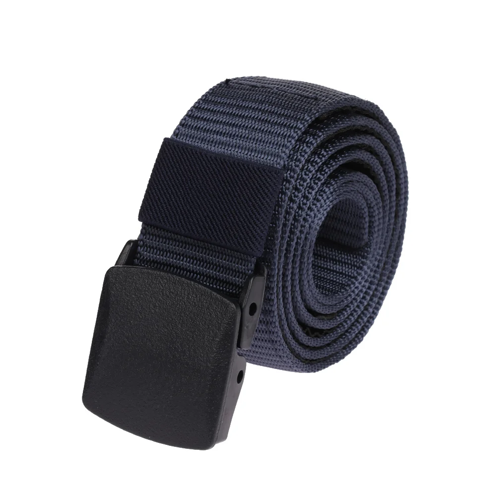 Navy blue 1 шт., Многофункциональный нейлоновый ремень унисекс для безопасности и путешествий, скрытый карман для наличных денег, Противоугонный карман, поясная сумка, личная экономия - Цвет: Navy blue