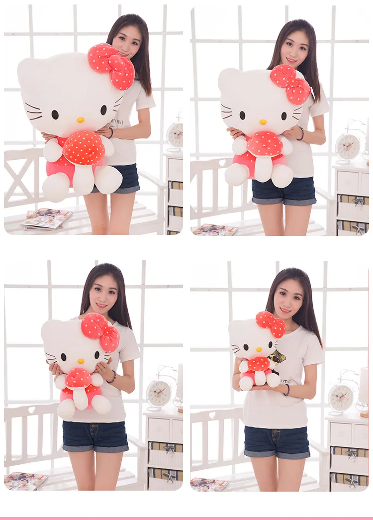 Стиль гриб-hello kitty Мягкая кукла hello kitty Кукла День рождения 7 Xi подарок на день Святого Валентина