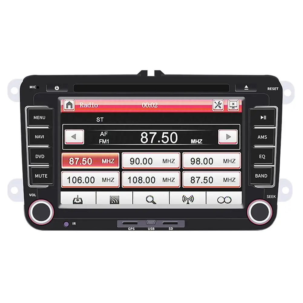 7 дюймов 2DIN Автомагнитола DVD gps стерео MP3 плеер fm-передатчик для Volkswagen VW golf 6 passat b6 B7 с поддержкой резервной камеры