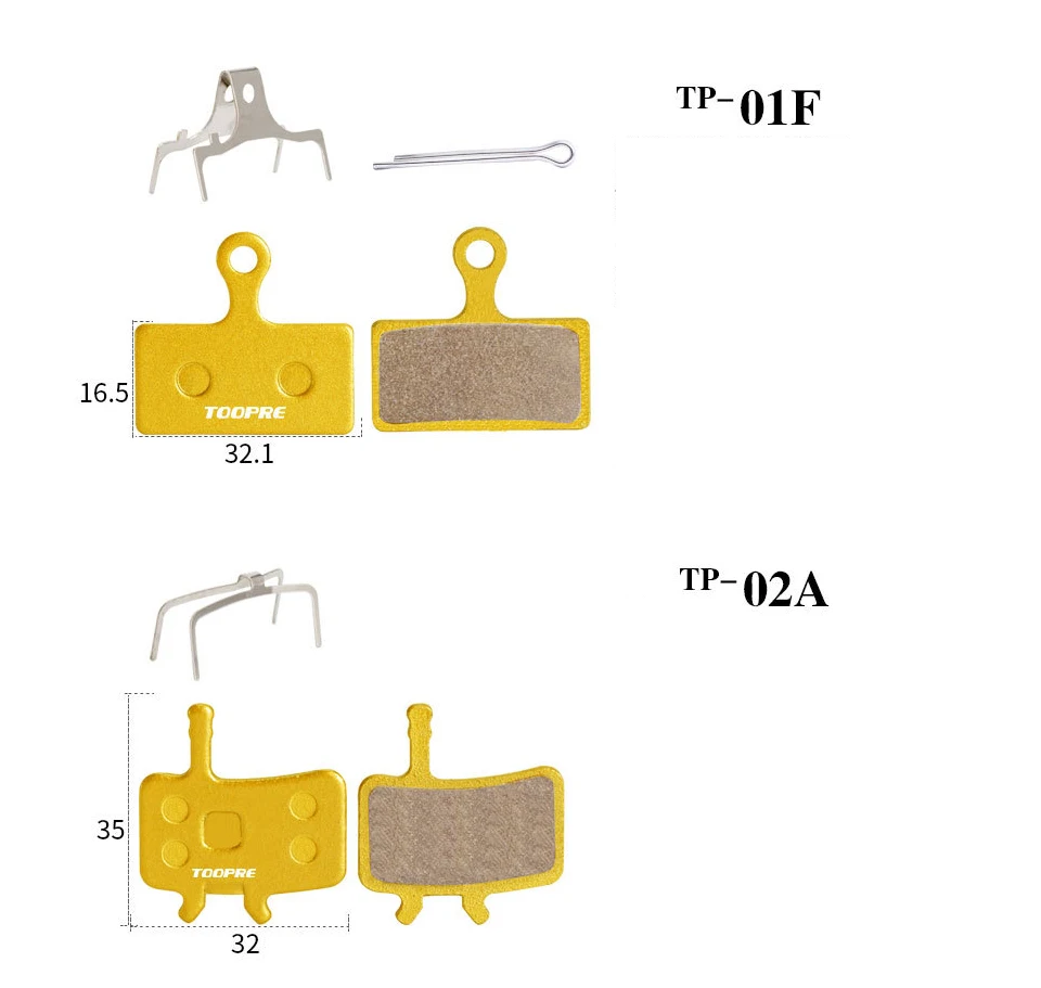 1 Pair/2pcs Mountain Bike Cycling Metal Disc Brake Pads All Metal Oil Disc Brake Bicycle Parts