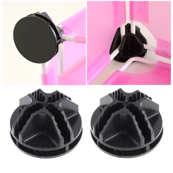 

20 Pcs Wire Cube Plastic Connectors for Cube Storage Shelving and Cabinet Modular Organizer Closet Clasp Buckle Clip (Black)