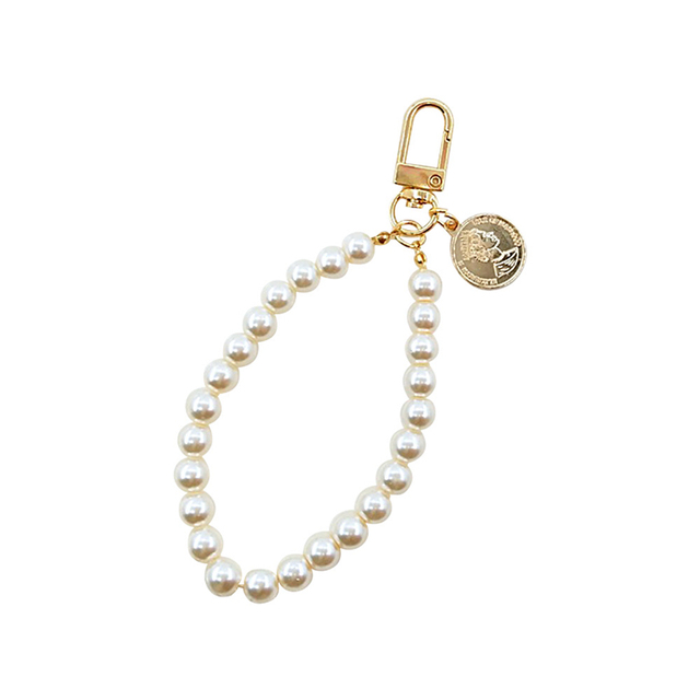 Keychain Creative Small Gift Ins Metal Key Ring Round Bag Pendant Retro Beauty Head Key For Girlfriend Fashion Accessories