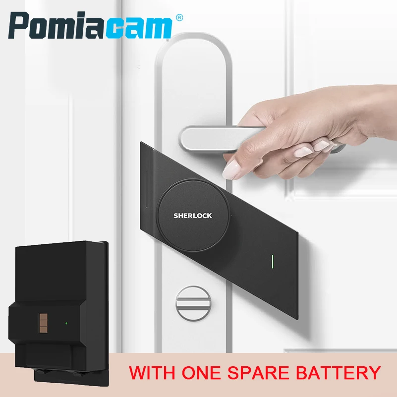 

S2 Smart electronic phone app control Smart lock Sherlock lock Bluetooth , Keyless，Punch free, intelligent, with spare battery