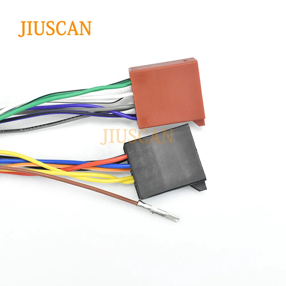 JIUSCAN 12-107 ISO Радио адаптер для CHRYSLER для джип жгута проводов разъем свинцовый ткацкий станок кабель штекер Адаптер стерео