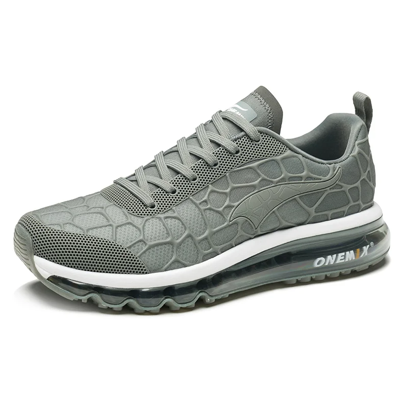 ONEMIX/мужские кроссовки для бега, дышащие, Hommes, спортивные, Chaussures De Course, уличные, спортивные, Прогулочные кроссовки размера плюс 35-47, обувь - Цвет: 1096B Grey