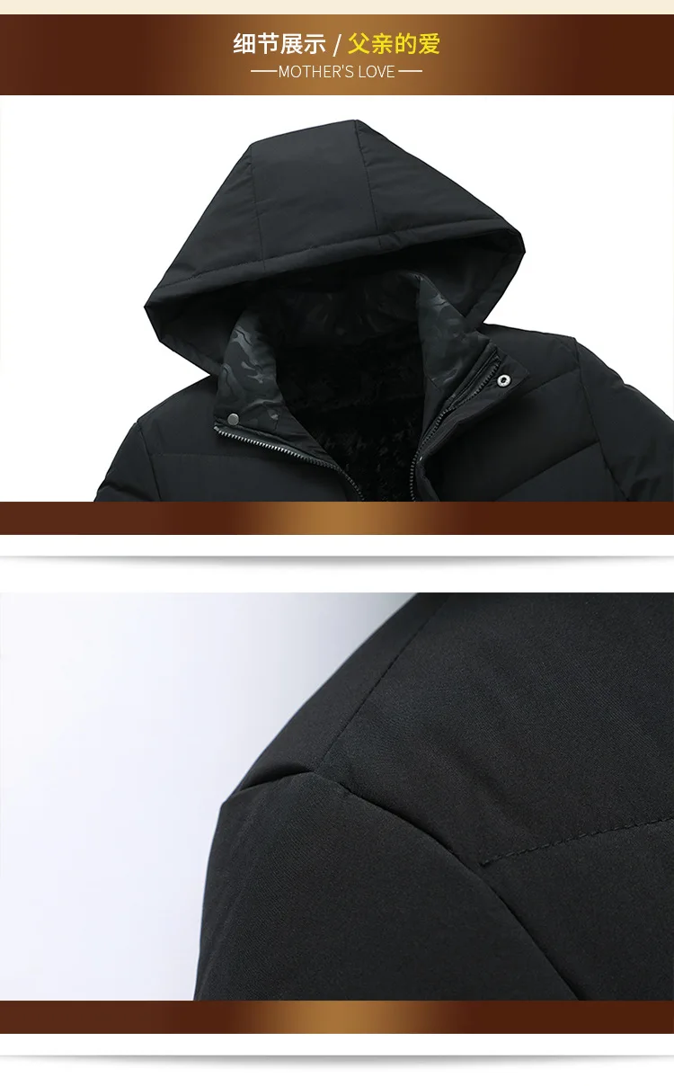 Cotton-padded Clothes Cotton Coat Men's Dad Winter New Products Men's Casual Cotton-padded Jacket Thick Tops Deconstructabl