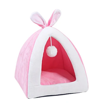 

Pet Cat Bed Indoor Kitten House Warm Small for Cats Dogs Nest Collapsible Cat Cave Cute Sleeping Mats Winter Products