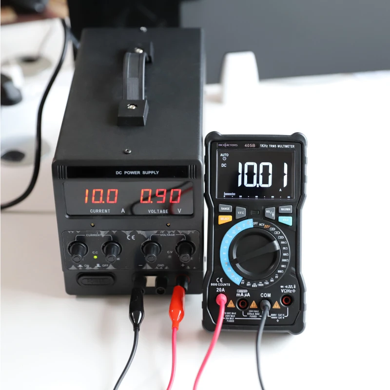 RICHMETERS 20A большой цифровой мультиметр 8000 отсчетов черный экран NCV AC/DC напряжение