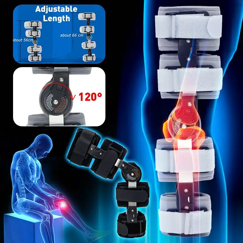 Medical Knee Brace For Arthritis Ligament Medial Hinged Knee Support Osteoarthritis Knee Joint Pain Sports Unloading Left Right ► Photo 2/6