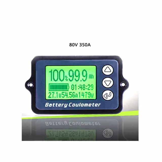 

A23-- 80V 350A Coulomb Meter battery tester Battery Coulometer Power Level Display Lithium Battery Capacity Indicator