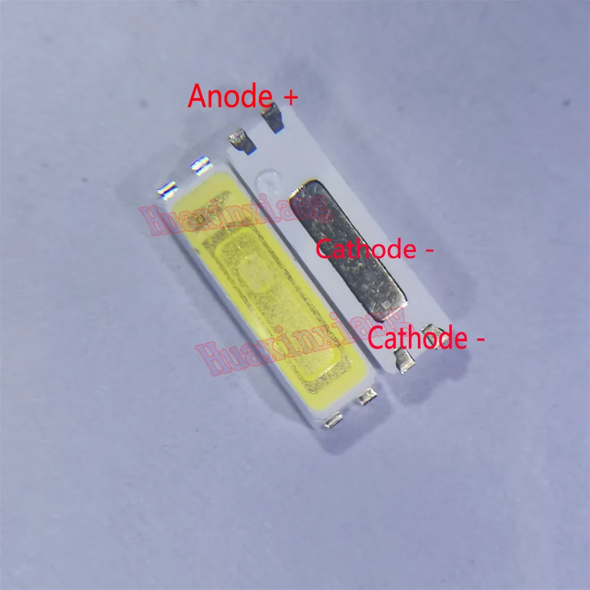 SMD LED 7020, 주페이 TV 백라이트 응용, 쿨 화이트, 10000-12000K, 3v, 0.7W, 240mA, 100 개/로트