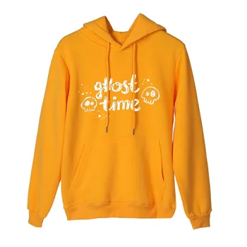 

FEITONG Women Sweatshirt толстовка Lady Halloween Ghost Printed Hooded Long Sleeve худи женские Top Pullover Sweatshirt